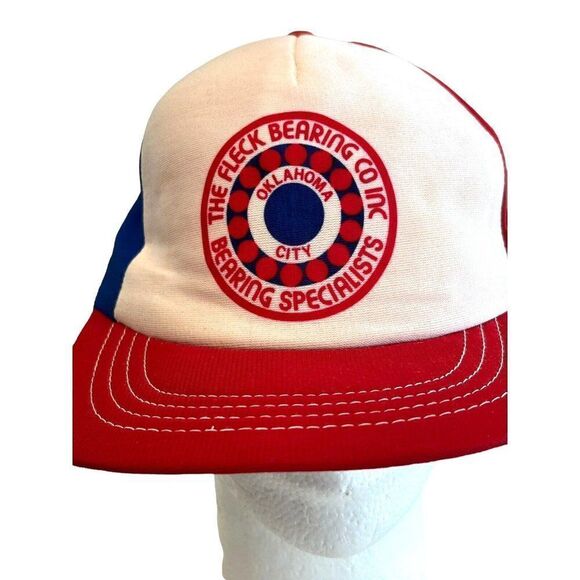 The Fleck Bearing Co Vintage Cap Bearing Specialists Oklahoma City Hat Vintage - Picture 2 of 6